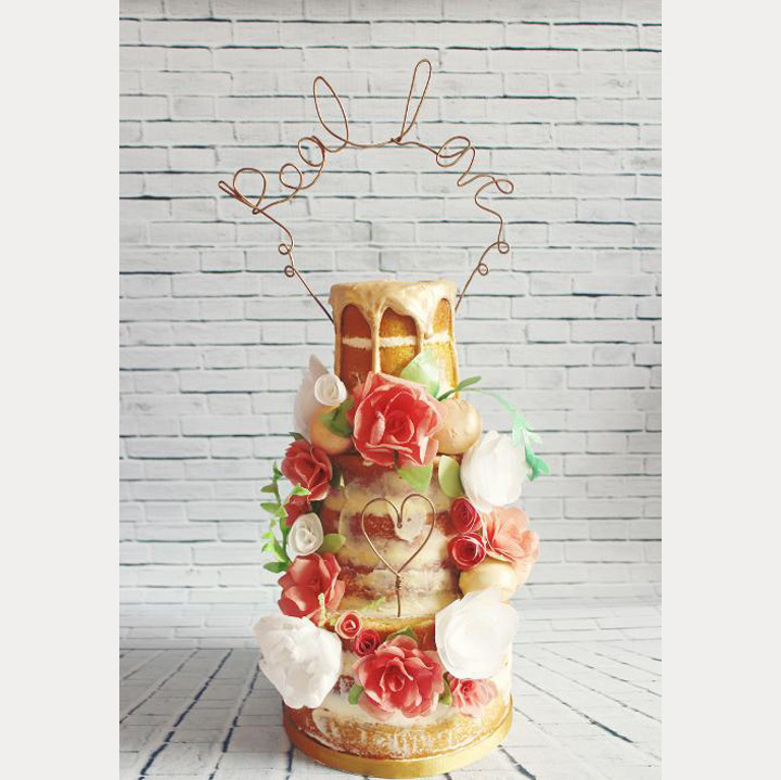 10 Sensational Semi-Naked Wedding Cakes ~ we ❤ this! moncheribridals.com