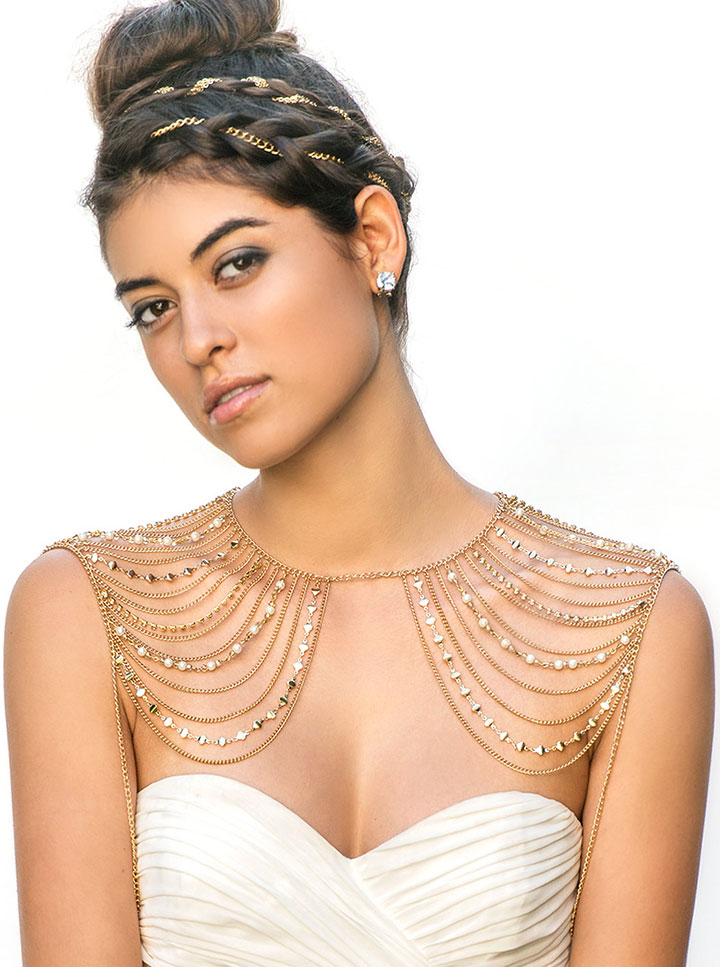 Dazzling Shoulder Jewelry for Brides