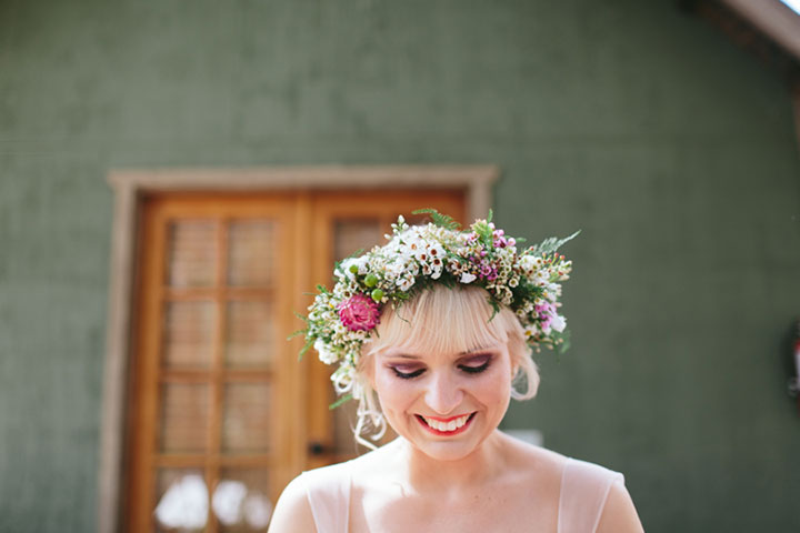 Boho Floral Bridal Crown For The Summer Bride