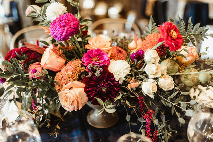 Spectacular Autumn Wedding Florals by Splints & Daisies Floral Design
